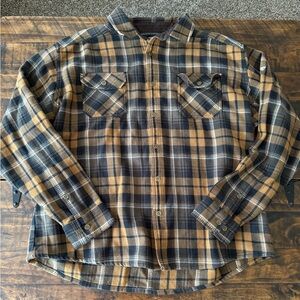 Kuhl Casual Button Down Shirt Black Tan